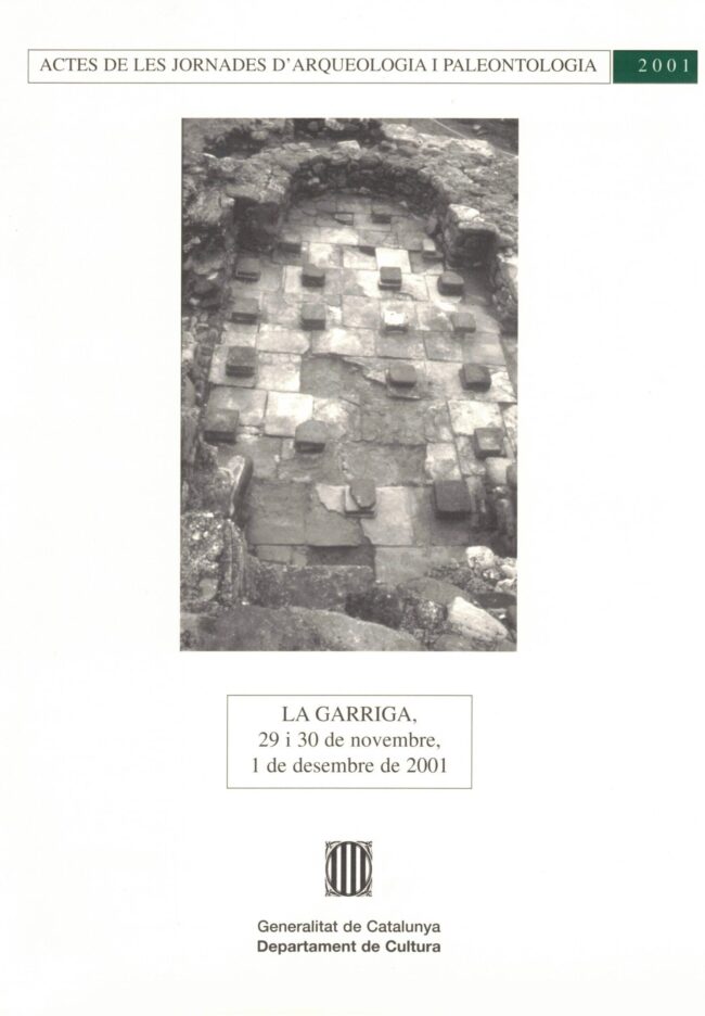 Actes de les jornades d'arqueologia i paleontologia (vol. 1)